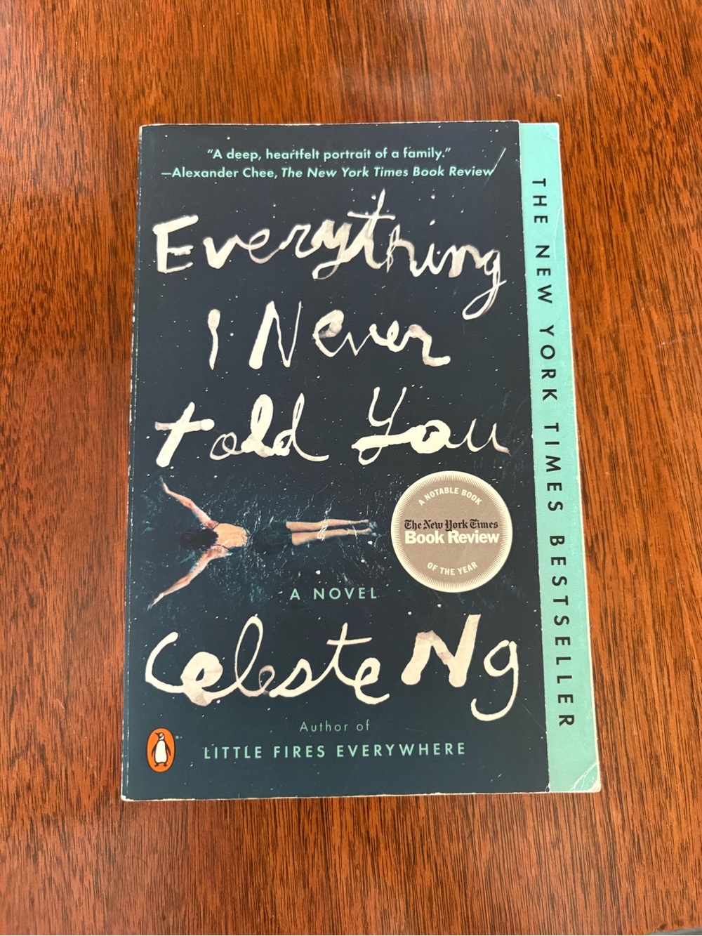 3/$20 Everything I Never Told You - celeste NG Black & Teal Paperback Novel